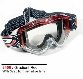 Progrip 3400 Goggle Red